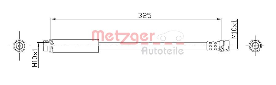 METZGER 4112320 Bremsschlauch